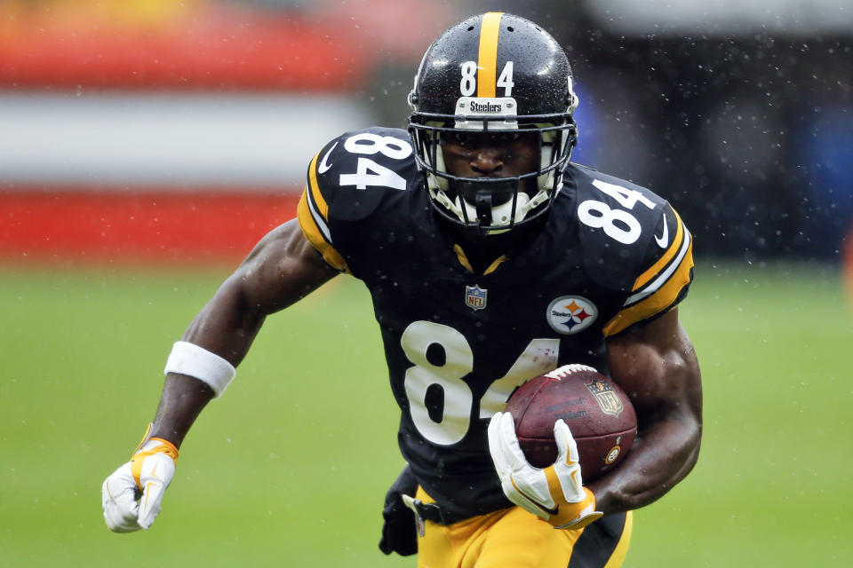 The Pittsburgh Steelers are still shopping wide receiver Antonio Brown for a possible trade. (AP)