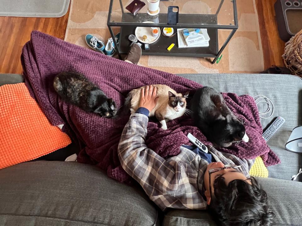 "My cats are my children," 25-year-old Jacob Mata told USA TODAY. The San Francisco political field organizer feeds his cats a human-quality diet of raw meats he buys from a luxury pet store.