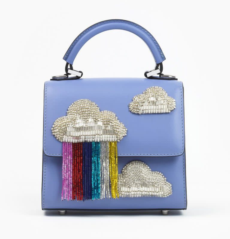 <p><a rel="nofollow noopener" href="https://www.lespetitsjoueurs.com/collections/all-bags/products/baby-alex-cloud-fringe-lavender#5" target="_blank" data-ylk="slk:Baby Alex Cloud Fringe;elm:context_link;itc:0;sec:content-canvas" class="link "><u>Baby Alex Cloud Fringe</u></a>, $832.</p>