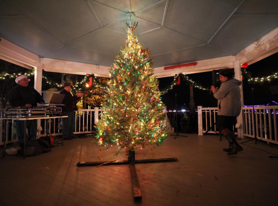 The annual Lighting of the Common on the East Bridgewater Town Common on Thursday, Dec. 2, 2021.