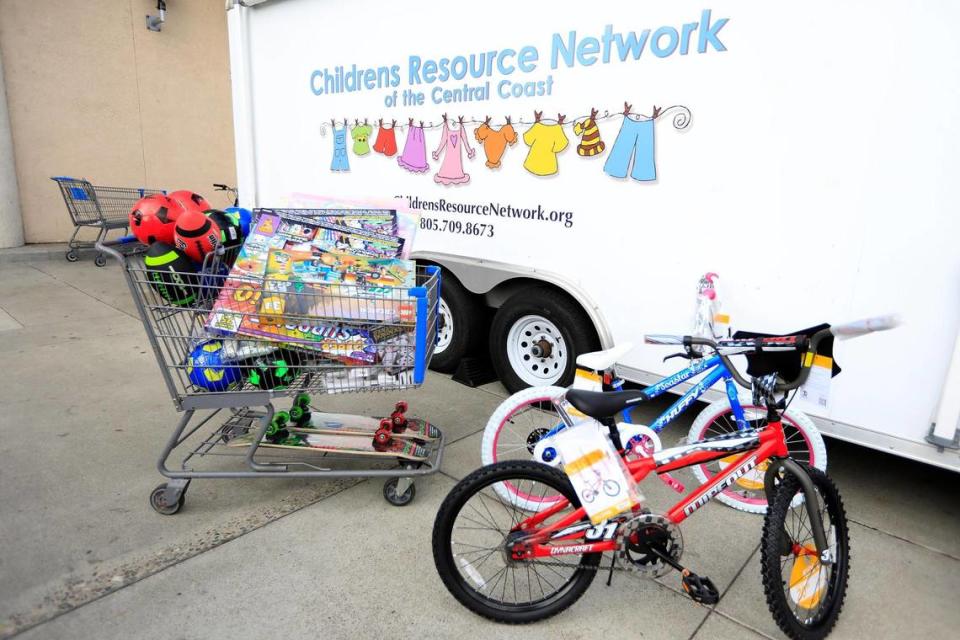 The Children’s Resource Network of the Central Coast is working in conjunction with the California Highway Patrol to distribute donated toys.