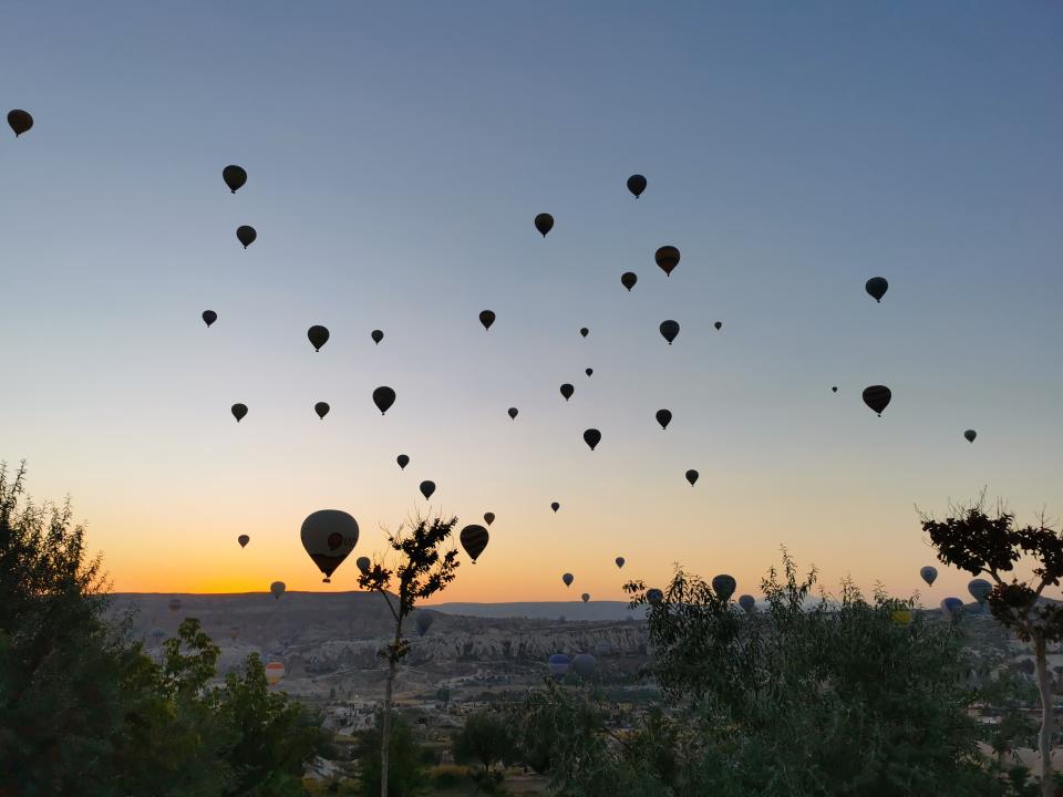 Hot air balloons in Cappadocia 