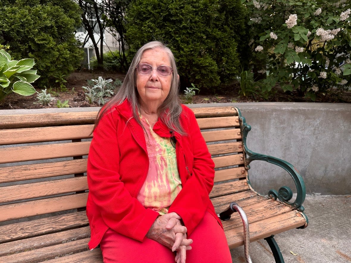 Jane Rowan is a 79-year-old Toronto resident. She says she's been a Wheel-Trans TTC customer since 2017, but has recently been 'forced' to use either streetcar, subway or bus to get around. (Talia Ricci/CBC - image credit)