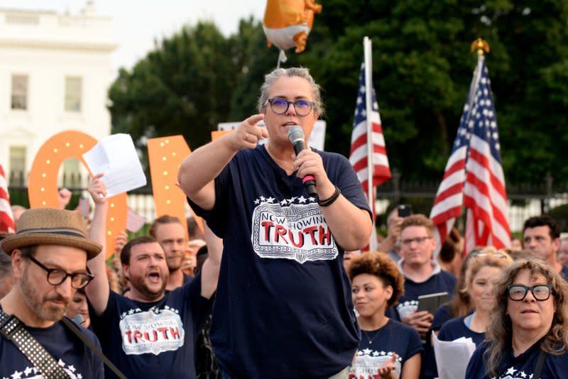 Rosie O'Donnell will accept the Icon Award at the Queerties and is nominated for her TikTok. File Photo by Pat Benic/UPI