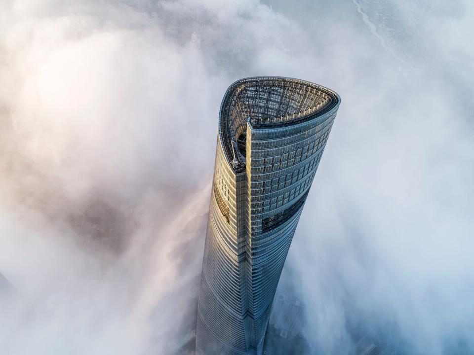 The Shanghai Tower has a twisted design