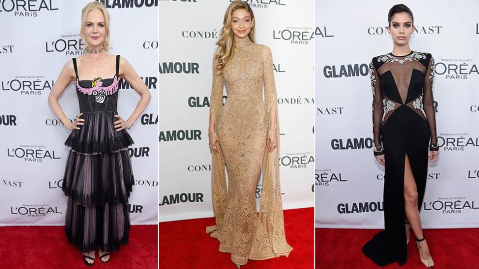 Nicole Kidman and Gigi Hadid turn heads at Glamour Awards
