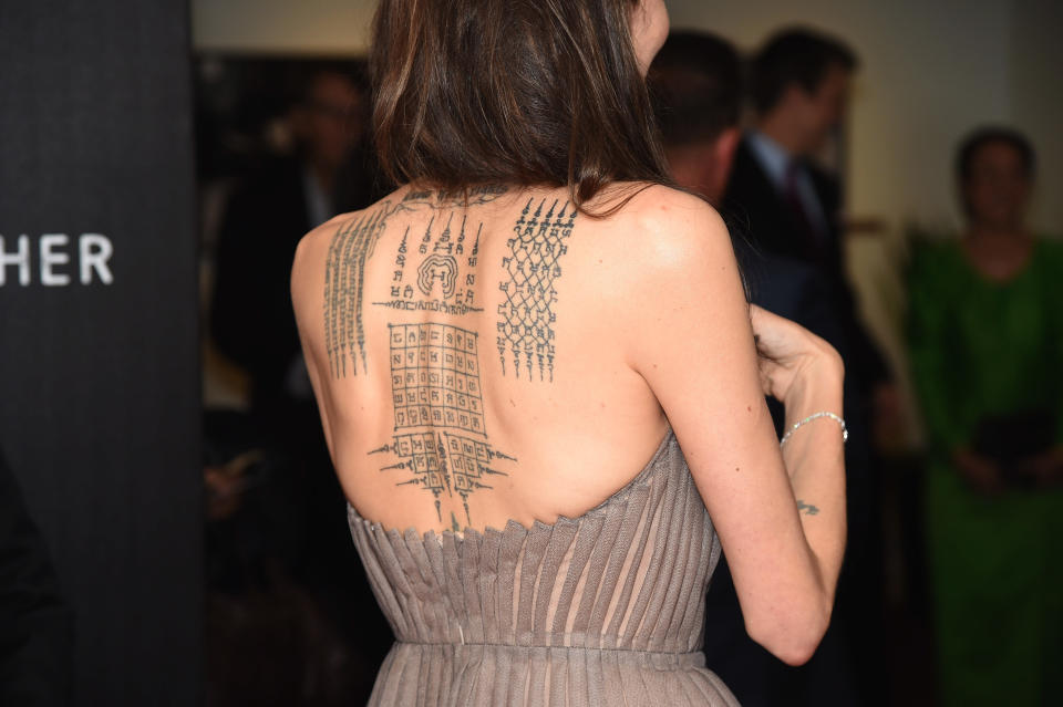 Angelina Jolie tattoo