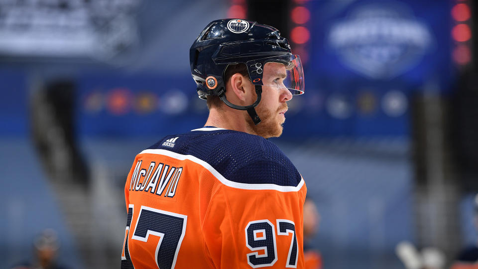 Connor McDavid will once again be watching the Stanley Cup playoffs play out from his couch. (Photo by Andy Devlin/NHLI via Getty Images)