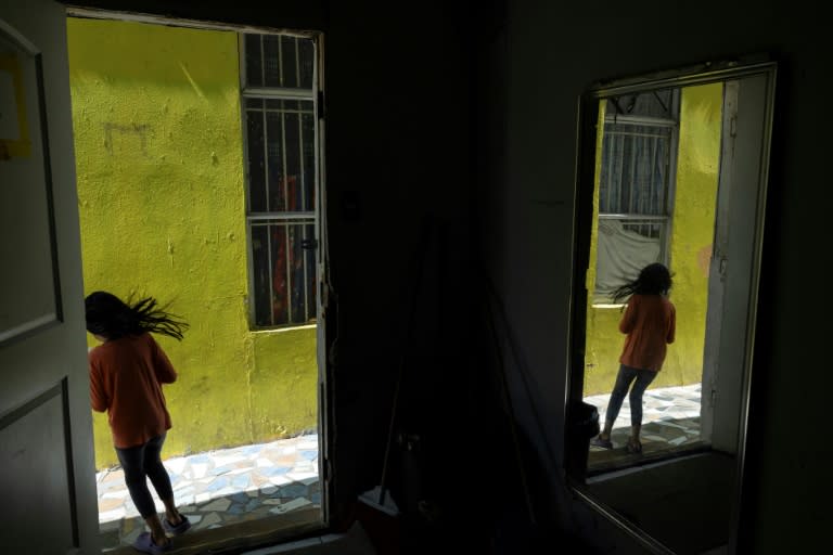 A child migrant at a shelter in the Mexican border city of Tijuana (Guillermo Arias)