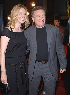 Robin Williams and Laura Linney at the Los Angeles premiere of Universal Pictures' Man of the Year