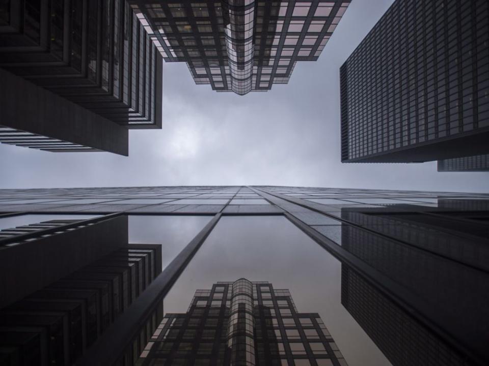  Bank buildings in Toronto’s financial district.