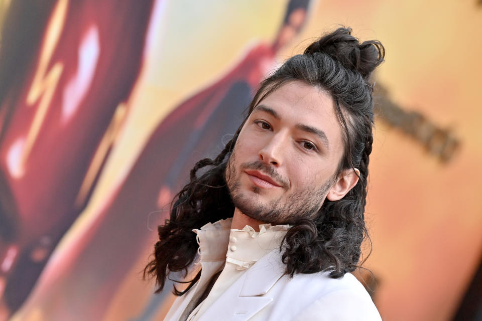 Ezra Miller attends the Los Angeles Premiere of Warner Bros. 