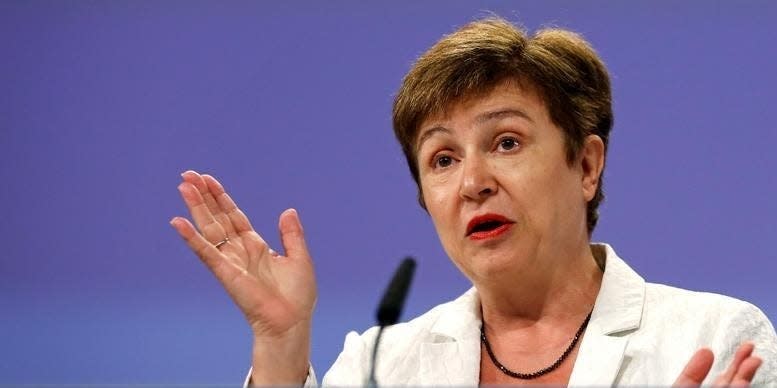 European Budget and Human Resources Commissioner Kristalina Georgieva holds a news conference after a meeting of the EU executive body in Brussels, Belgium, July 27, 2016. REUTERS/Francois Lenoir 