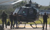 Fabricio Queiroz arrives at Jacarepagua airport after he was arrested, in Rio de Janeiro