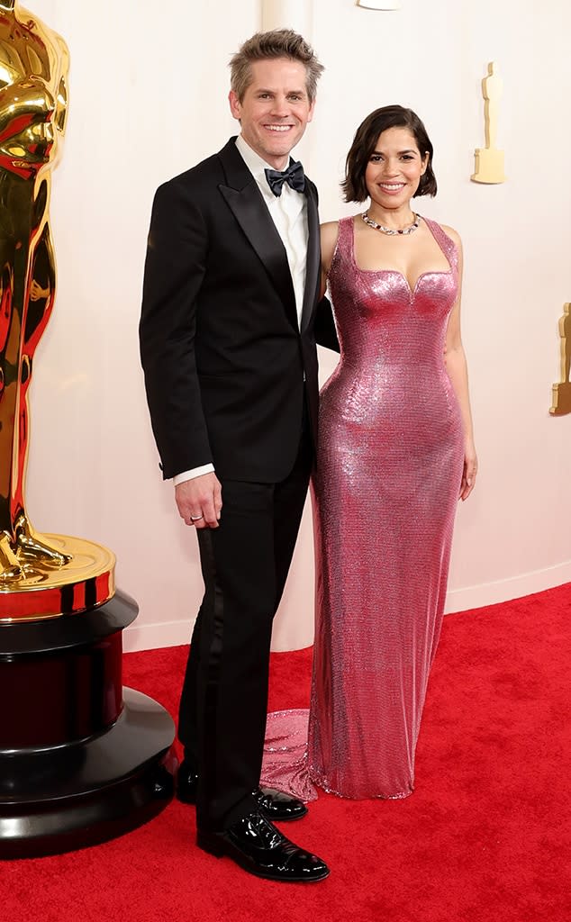 <p>America Ferrera and Ryan Piers Williams</p>