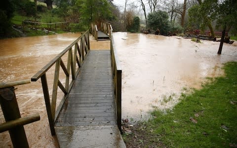 Continuous heavy rain has caused rivers to swell in North Devon - Credit: Natasha Quarmby/REX/Shutterstock