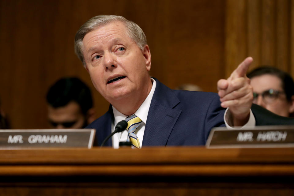 Sen. Lindsey Graham is all-in on the Kavanaugh nomination. (Photo: Chip Somodevilla via Getty Images)