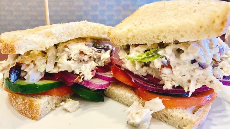 Panera Bread chicken salad sandwich