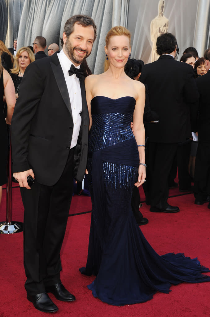 2012 Oscar Arrivals Judd Apatow Leslie Mann