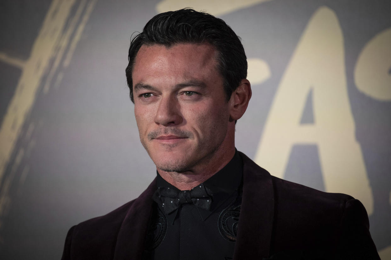 Luke Evans poses for photographers upon arrival at the Fashion For Relief charity event in central London, Saturday, Sept. 14, 2019. (Photo by Vianney Le Caer/Invision/AP)