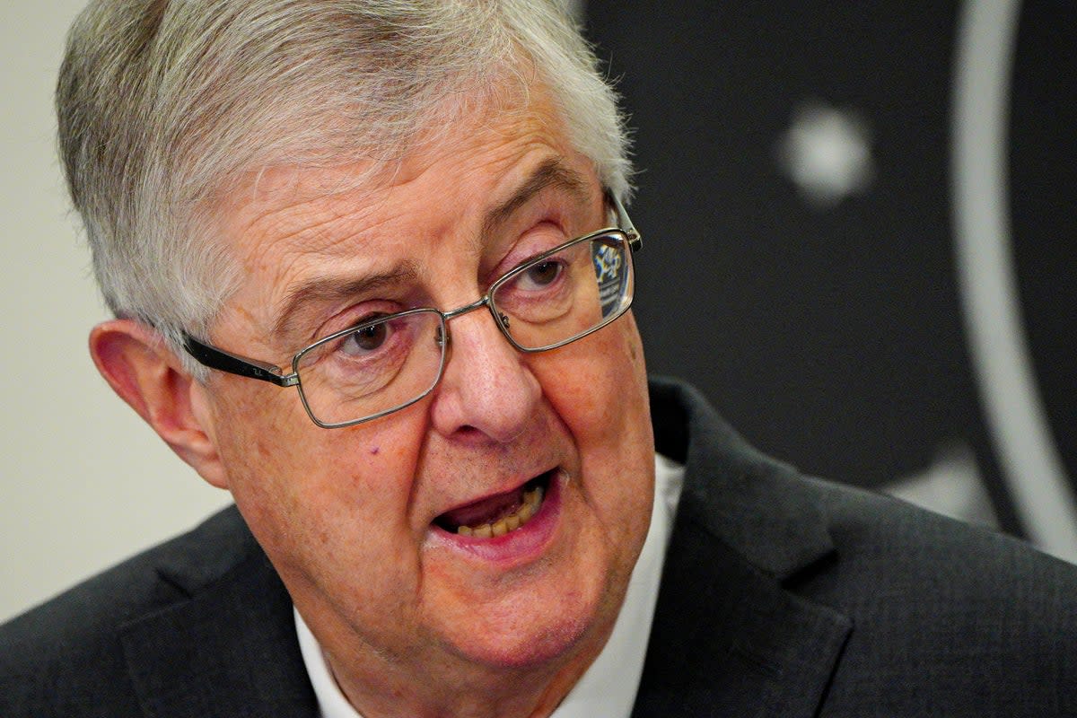 First Minister Mark Drakeford and Plaid Cymru leader Adam Price have announced new measures to control second homes in Wales (PA) (PA Wire)