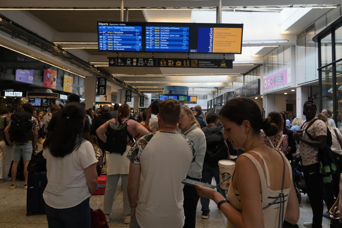 France's high-speed train system hit by "sabotage" just ahead of Olympics