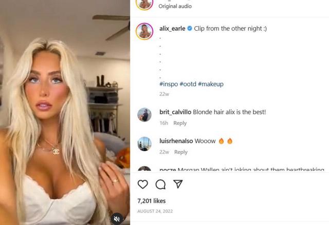 Alix Earle: TikTok star Alix Earle posts video with NFL player