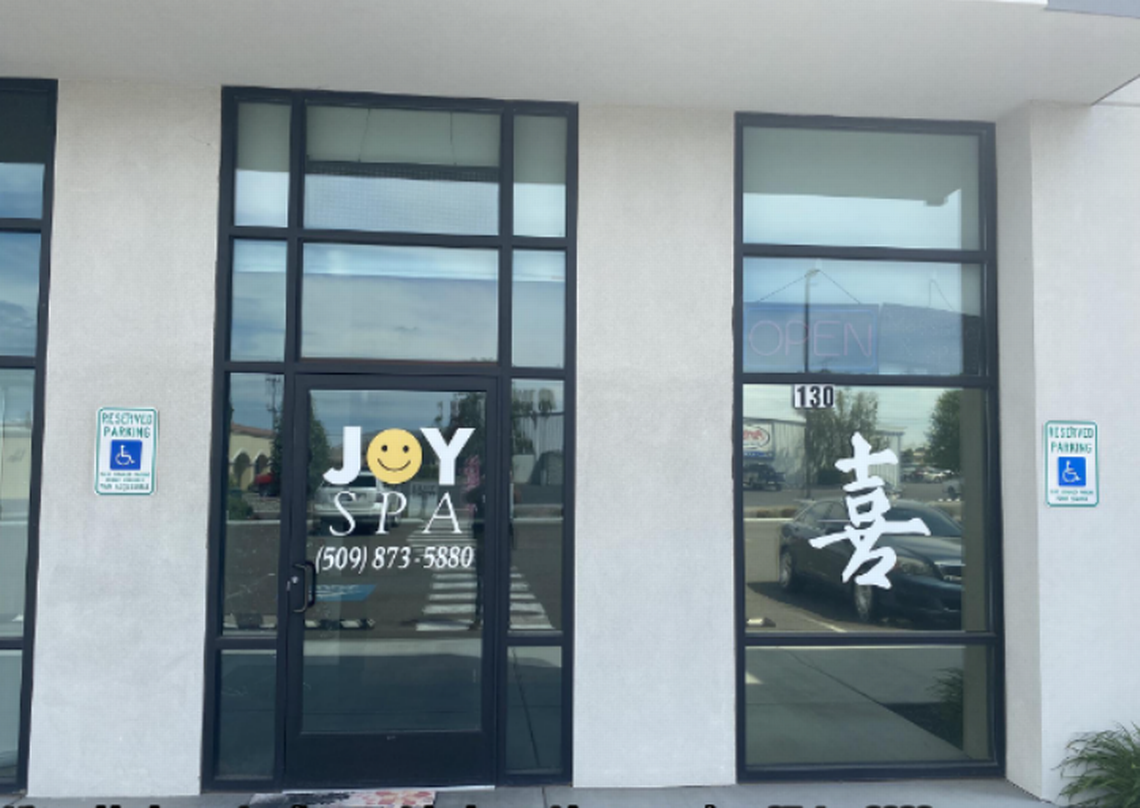 Joy Spa in Kennewick was recently shut down over allegations of violating license requirements, but no evidence that sexual services were being sold was found. Courtesy Kennewick city