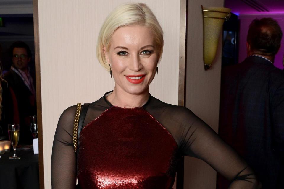 Tackling the party: Denise van Outen (Photo by Dave J Hogan/Dave J Hogan/Getty Images) (Dave J Hogan/Getty Images)