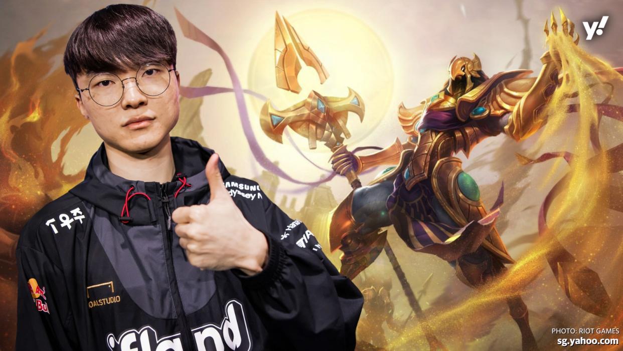 The LoL G.O.A.T. Faker executed some amazing playmaking on Azir. (Photo: Riot Games)