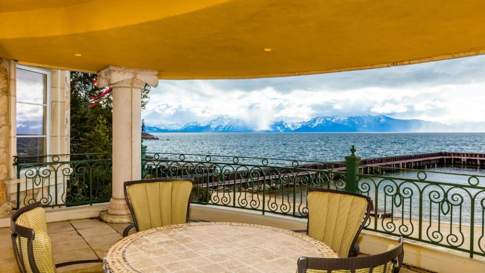 Views of the lake and mountains from a terrace - Credit: Scott Thompson