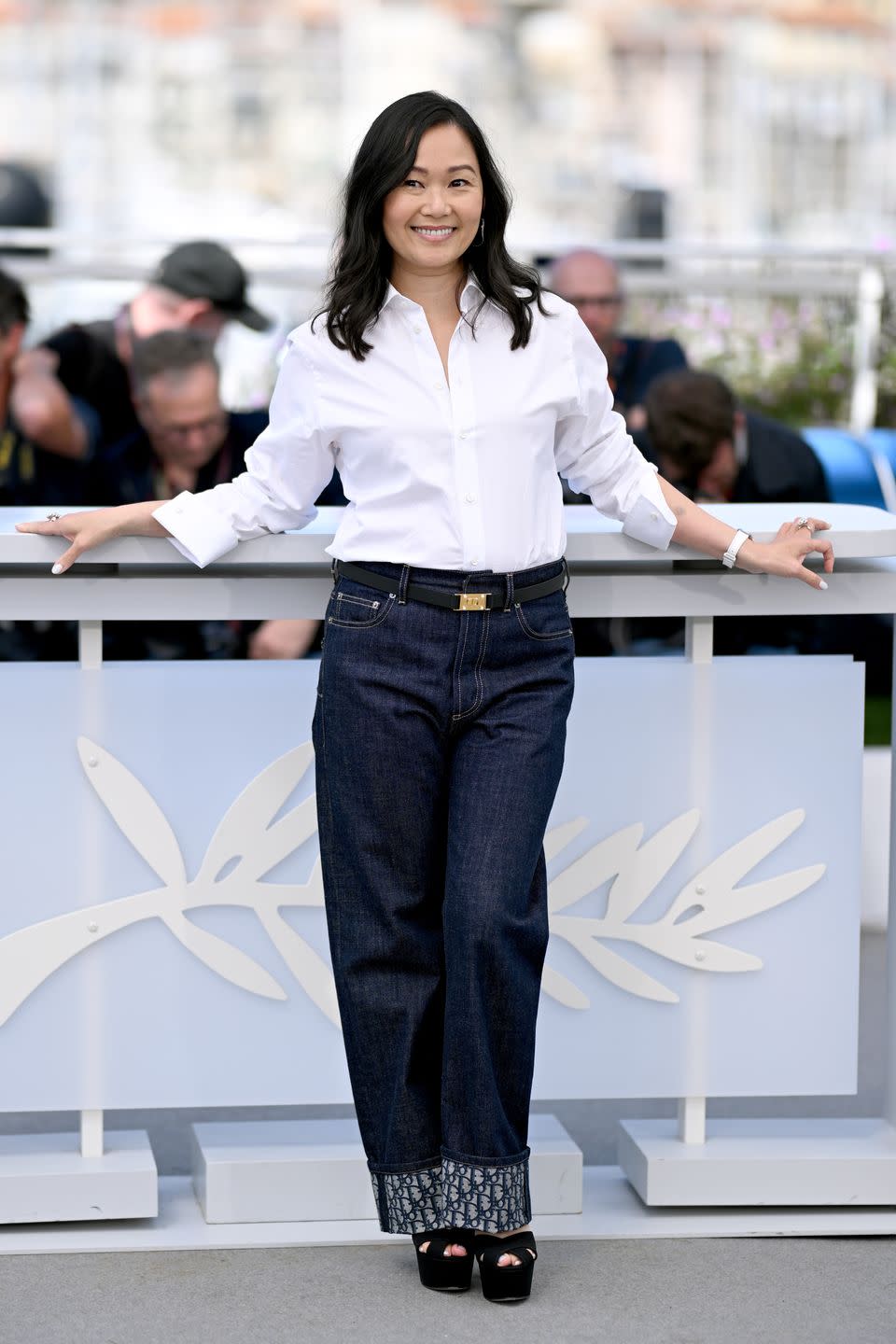 hong chau attends the kinds of kindness photocall