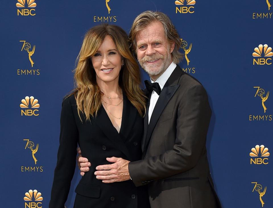 Felicity Huffman and William H. Macy in September 2018 in Los Angeles.