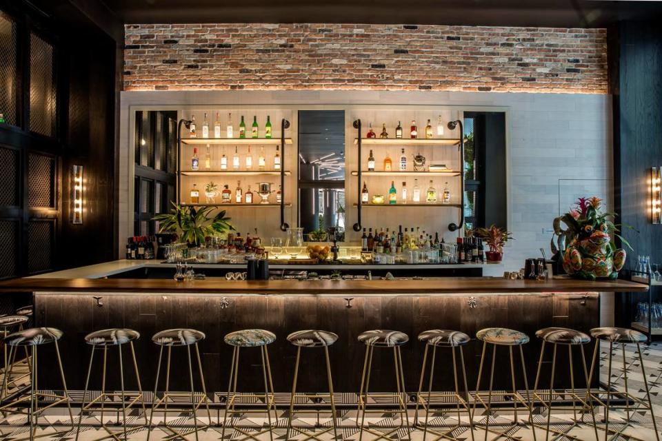 The bar at Jaguar Sun, which was just named a Bib Gourmand by the 2023 Michelin Guide.