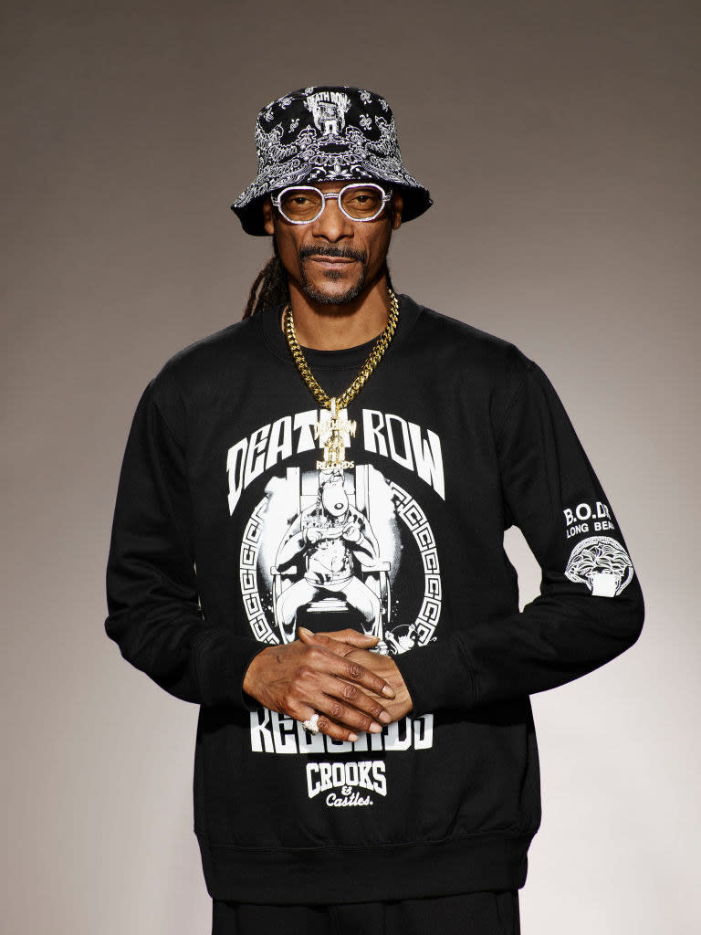 Snoop Dogg posing for a portrait