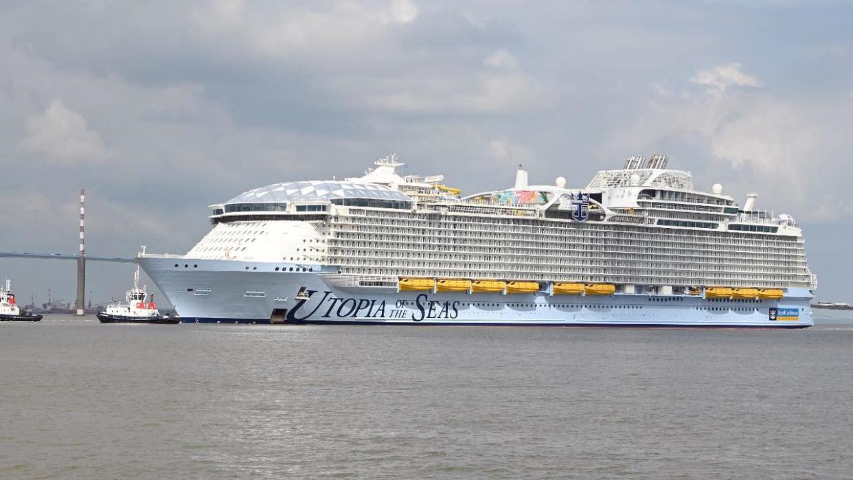 <div>Royal Caribbean’s new Utopia of the Seas sets sail to the open ocean for the first time to begin five days of testing. The sea trial, one of the final construction milestones, comes 10 weeks ahead of the ultimate short getaway’s July debut in Port Canaveral (Orlando), Florida. (Credit: Royal Caribbean)</div>