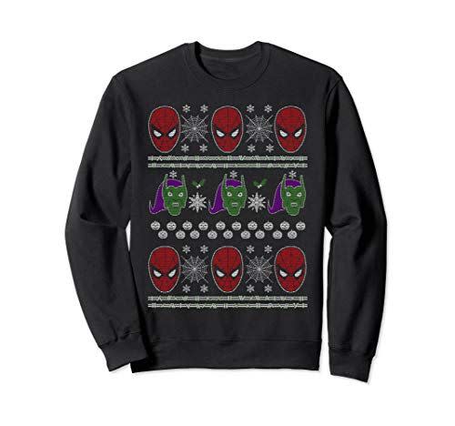 11) Marvel Spider-Man Ugly Christmas Sweater Graphic Sweatshirt