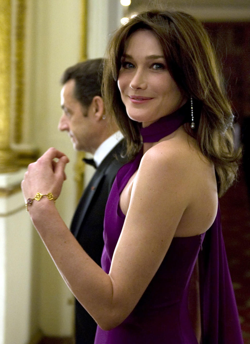 <b>Carla Bruni-Sarkozy, France</b> Okay, she wasn't born a royal, but Carla Bruni-Sarkozy is too hot to leave out. The wife of French President Nikolas Sarkozy, Carla used to be a popular pop star and model in Italy. That President is one lucky man!