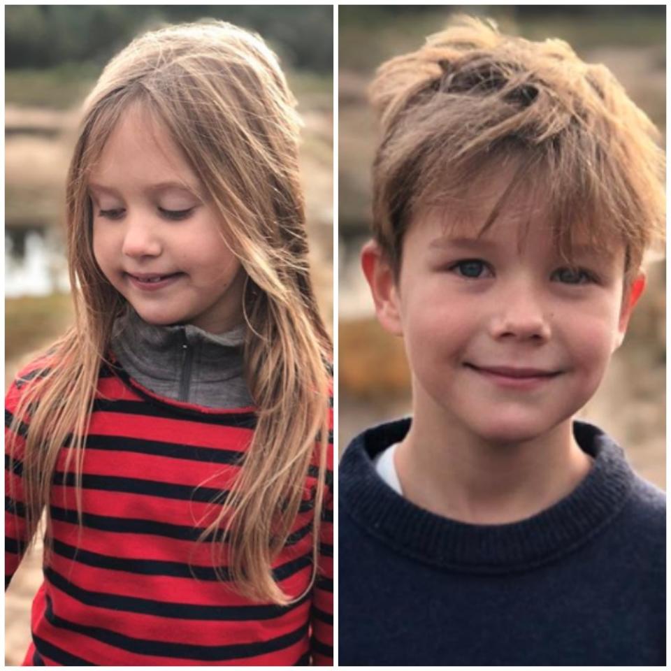 Prince Vincent and Princess Josephine can be seen adorably smiling in the shots. Photo: Instagram/detdanskekongehus Verified