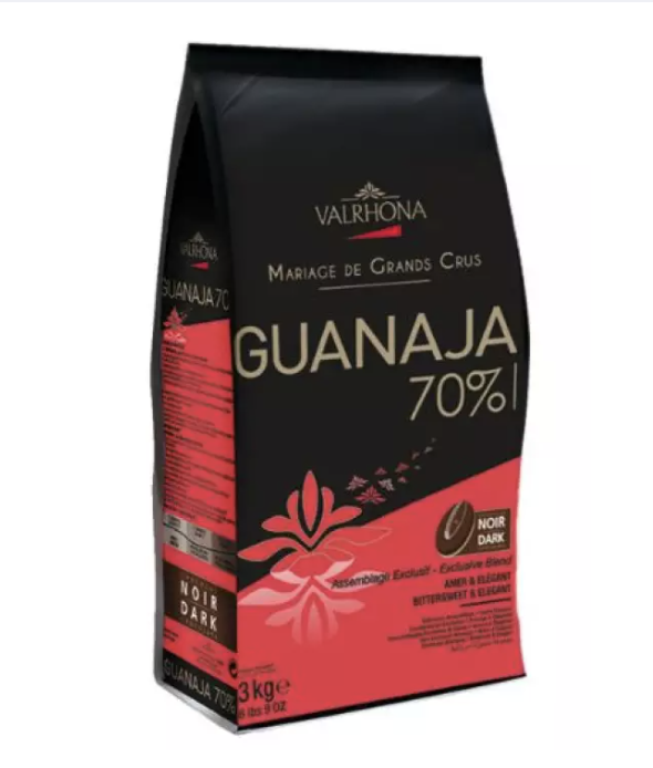 Valrhona 70% Dark Chocolate Guanaja Feve 