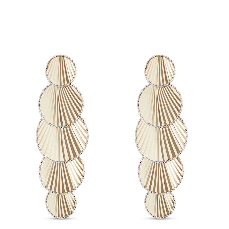 <p><a href="https://go.redirectingat.com?id=74968X1596630&url=https%3A%2F%2Fwww.benbridge.com%2Fjewelry%2Ftoscano-5-disc-dangle-earrings-14k-gold-12215679.html&sref=https%3A%2F%2Fwww.elle.com%2Ffashion%2Fg43944575%2Fmix-and-match-jewelry-and-watches-for-winning-style-combinations%2F" rel="nofollow noopener" target="_blank" data-ylk="slk:Shop Now;elm:context_link;itc:0;sec:content-canvas" class="link rapid-noclick-resp">Shop Now</a></p><p>Toscano 5 Disc Dangle Earrings, 14K Gold</p><p>benbridge.com</p>