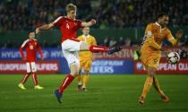 Football Soccer - Austria v Moldavia - 2018 World Cup Qualifying European Zone - Group D - Ernst-Happel Stadium, Vienna, Austria - 24/03/17 - Austria's Martin Hinteregger in action. REUTERS/Leonhard Foeger