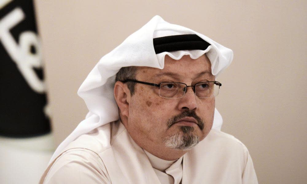 Jamal Khashoggi in December 2014, when he was working for Al Arab TV.