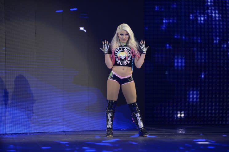 Alexa Bliss was the first woman to hold the Smackdown Women’s Championship twice. (Photo courtesy of WWE)