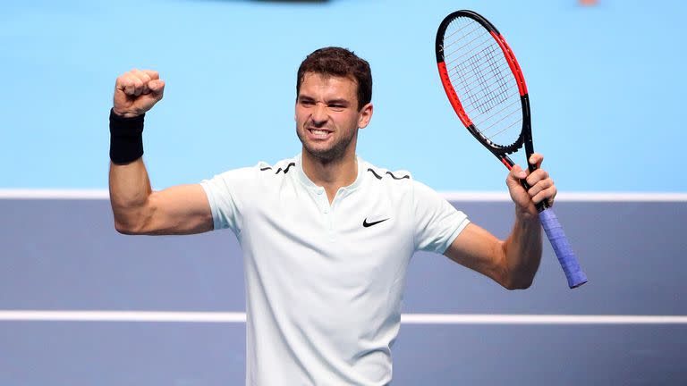 El festejo de Grigor Dimitrov