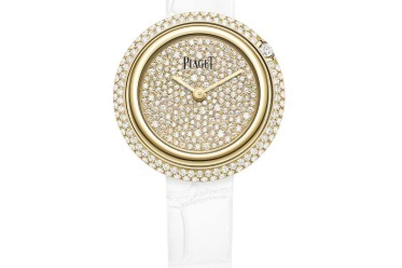 PIAGET Possession 系列 18K 黃金雪花鑲嵌錶盤腕錶，29 毫米（30 週年限定作品）（圖 / PIAGET 提供）