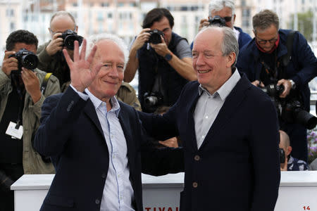 72nd Cannes Film Festival - Photocall for the film "Le jeune Ahmed" (Young Ahmed) in competition - Cannes, France, May 21, 2019. Directors Jean-Pierre Dardenne and Luc Dardenne. REUTERS/Eric Gaillard