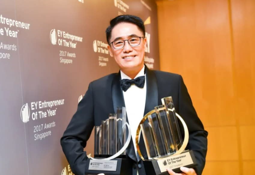 Dr Shi Xu, chief executive at Nanofilm Technologies International, was named EY Entrepreneur Of The Year 2017. (PHOTO: Nanofilm Technologies)