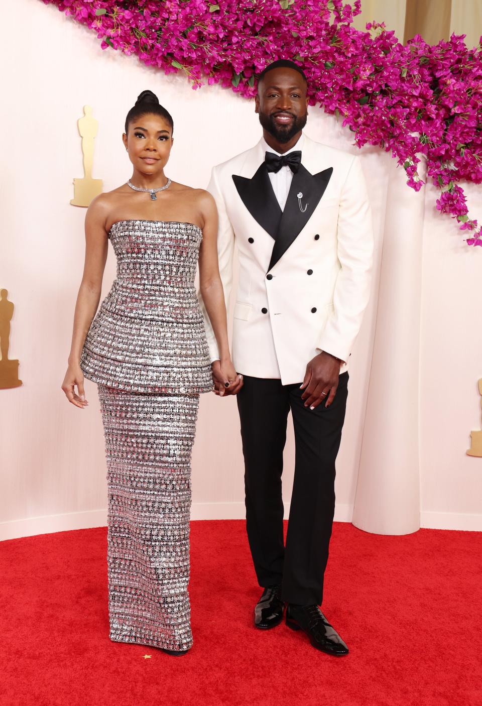 Gabrielle Union-Wade in Carolina Herrera and Dwyane Wade