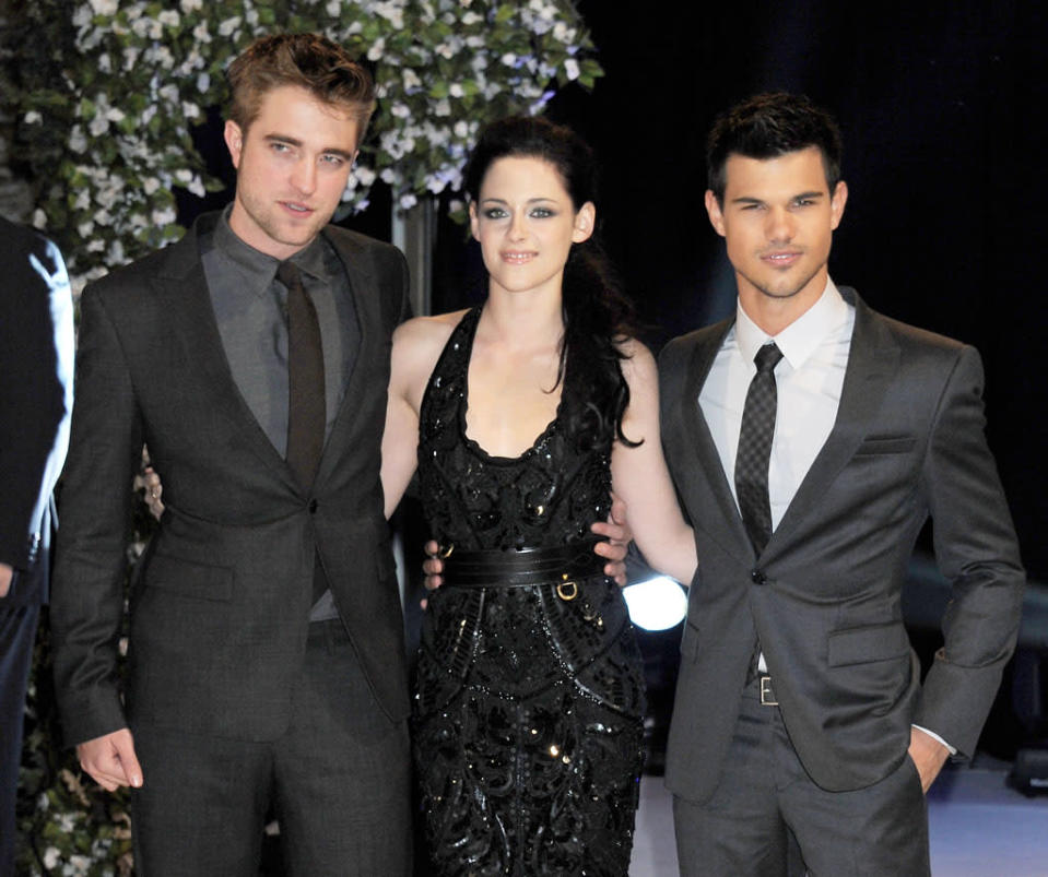 Robert Pattinson, Kristen Stewart and Taylor Lautner